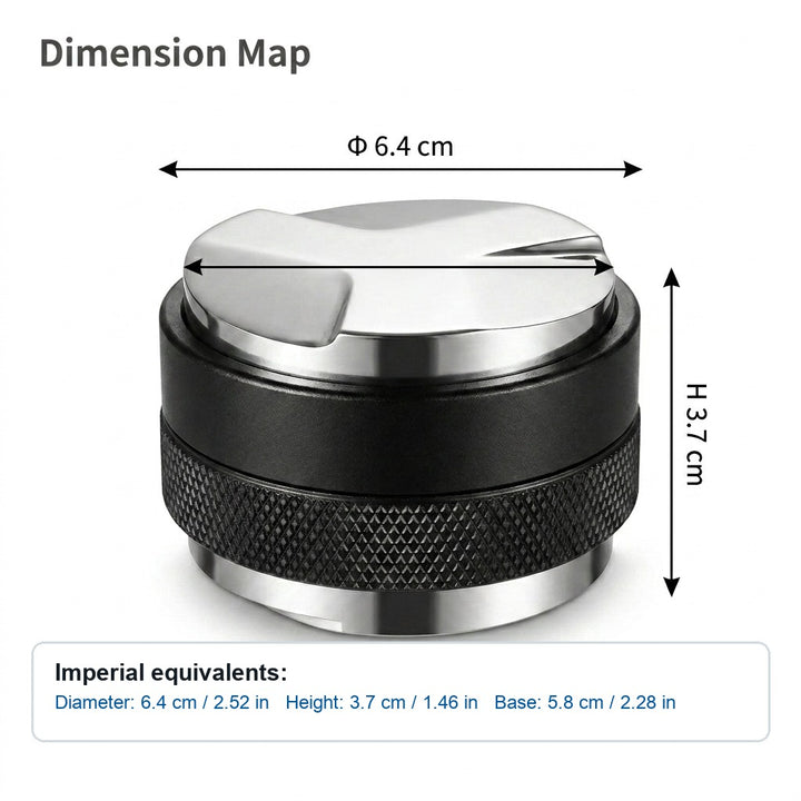 58mm Dual-Head Coffee Distributor and Tamper - Heavy Duty Espresso Leveler