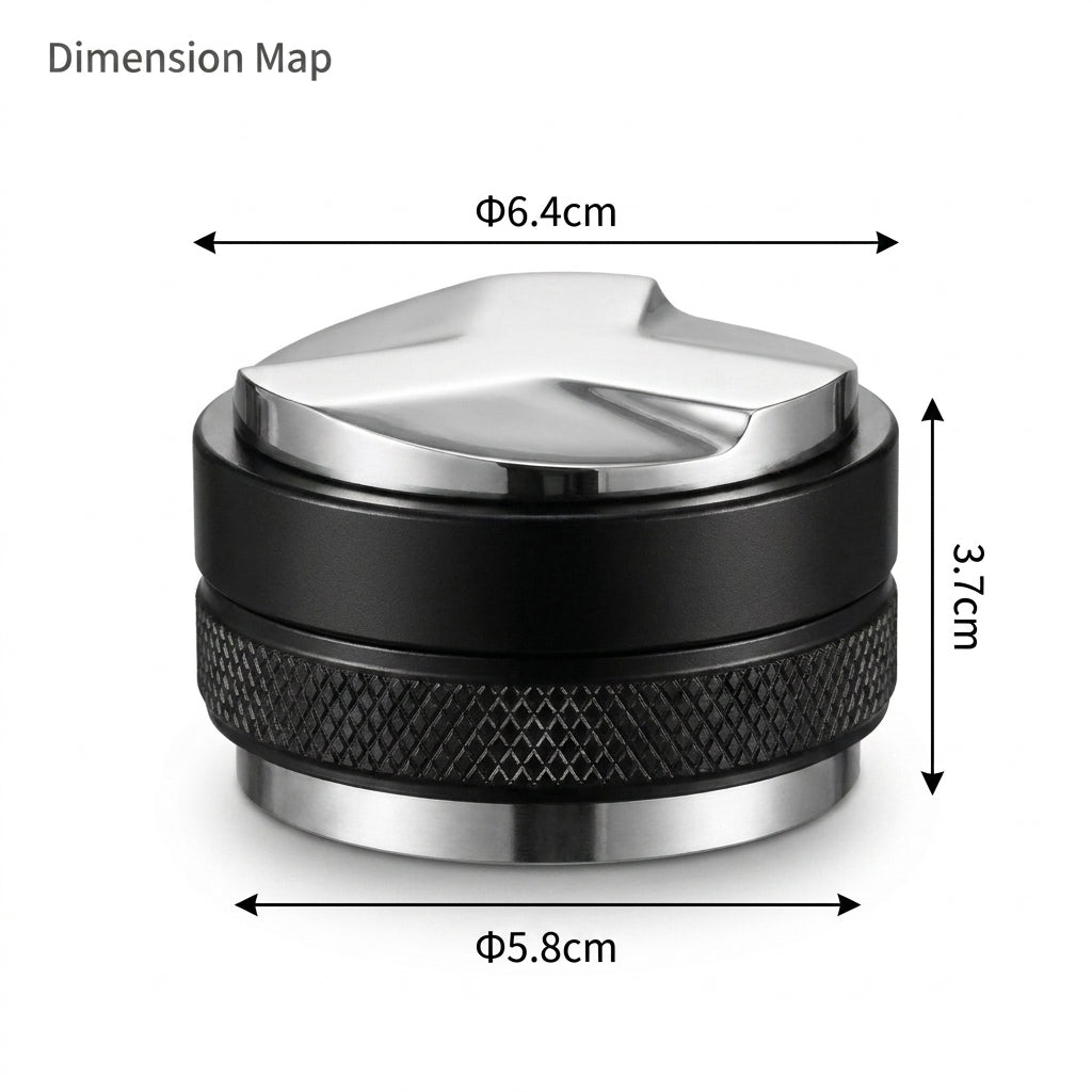 58mm Dual-Head Coffee Distributor and Tamper - Heavy Duty Espresso Leveler