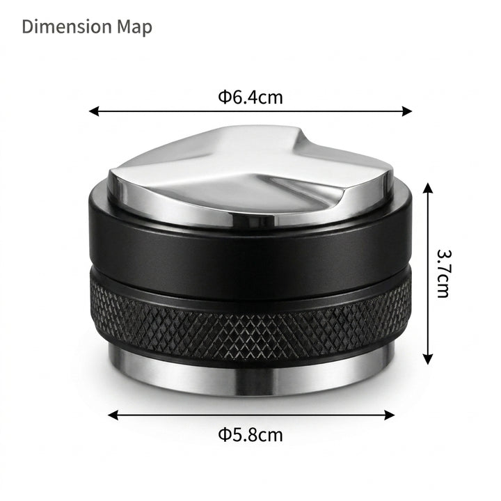 58mm Dual-Head Coffee Distributor and Tamper - Heavy Duty Espresso Leveler