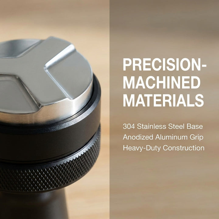 58mm Dual-Head Coffee Distributor and Tamper - Heavy Duty Espresso Leveler