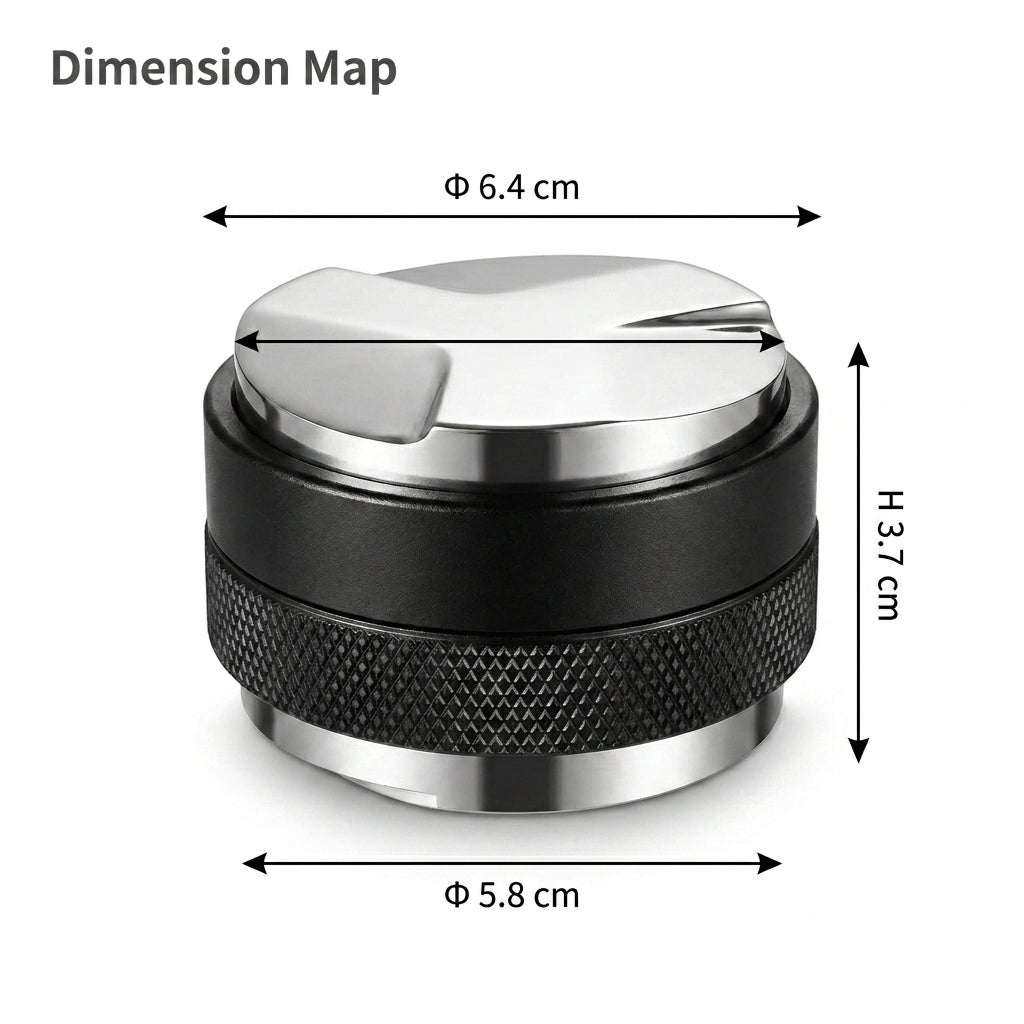 58mm Dual-Head Coffee Distributor and Tamper - Heavy Duty Espresso Leveler