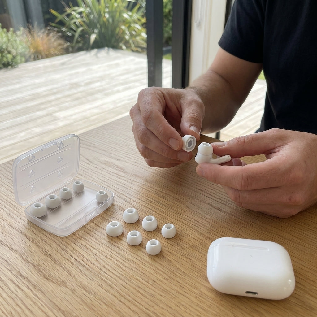 4 Pairs Replacement Silicone Ear Tips for AirPods Pro - XS, S, M, L Sizes