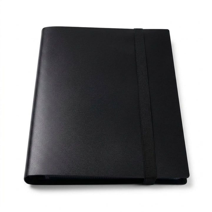 9 Pocket Trading Card Binder Album - 360 Card Capacity Side Loading - Black