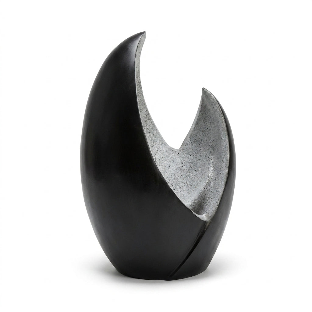 Modern Egg Shade Garden Fountain - Outdoor Water Feature