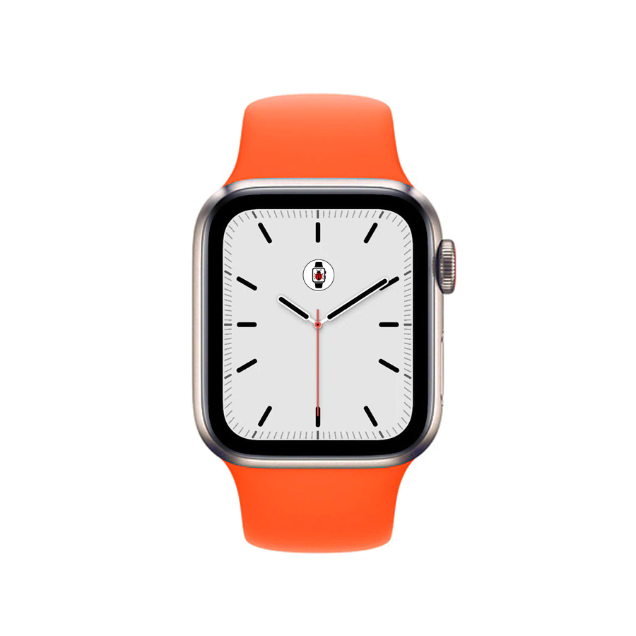 Silicone Sports Bands Compatible With Apple Watch Band for 42MM 44MM 45MM L/XL-Orange