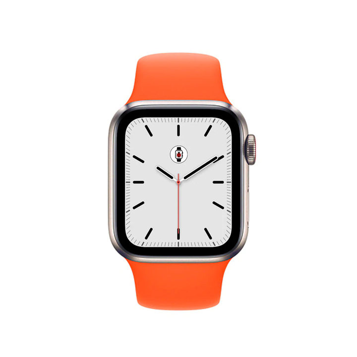 Silicone Sports Bands Compatible With Apple Watch Band for 42MM 44MM 45MM L/XL-Orange