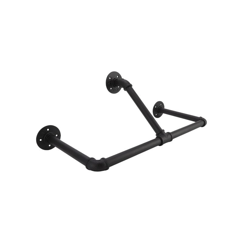 Wall Mounted Industrial Pipe Garment Rack-90CM