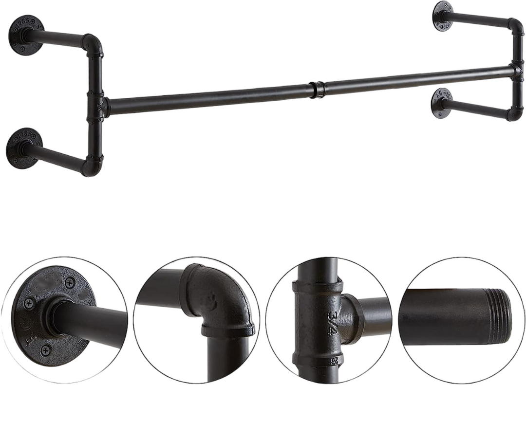 Industrial Pipe Garment Bar - 125CM