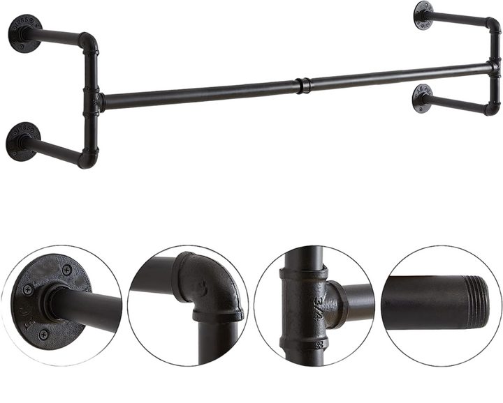 Industrial Pipe Garment Bar - 105CM