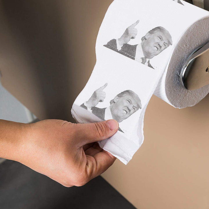 10 Rolls Donald Trump Prank Toilet Paper , Funny Political Gag Gift