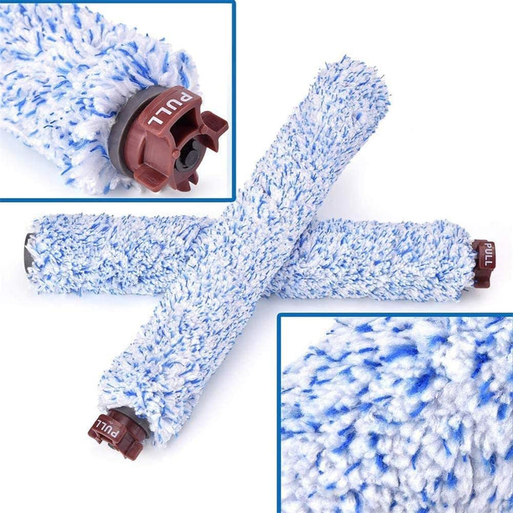 4Pack Cross Wave Wood Floor Brush Rolls Replacement for Bissell