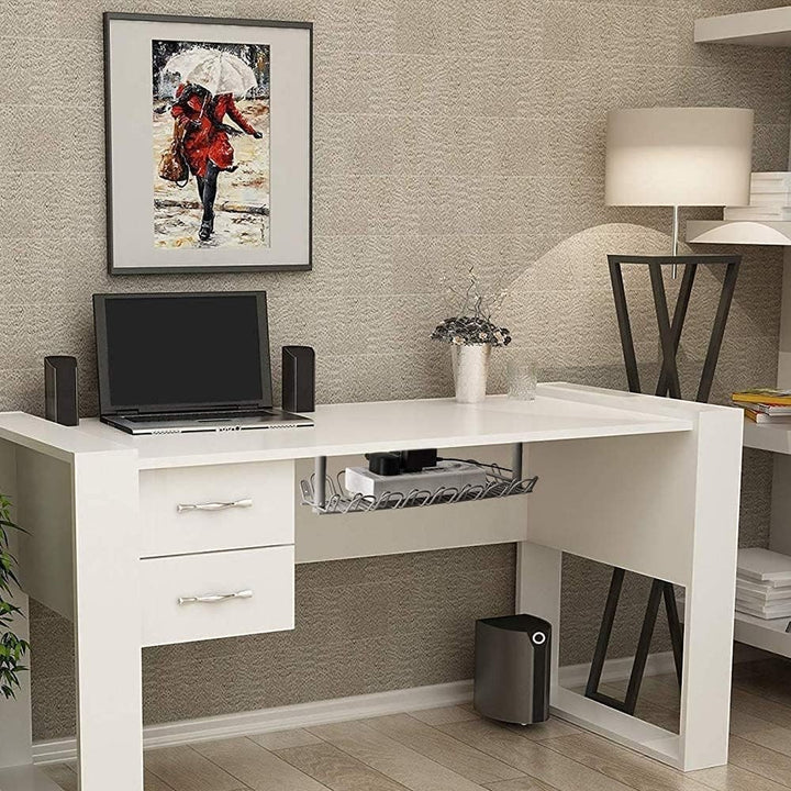 Under Desk Cable Management Organizer Tray 36cm-Grey