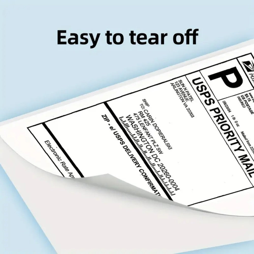 4x6 Inch Direct Thermal Address Labels, 2 Books, 1000 Labels