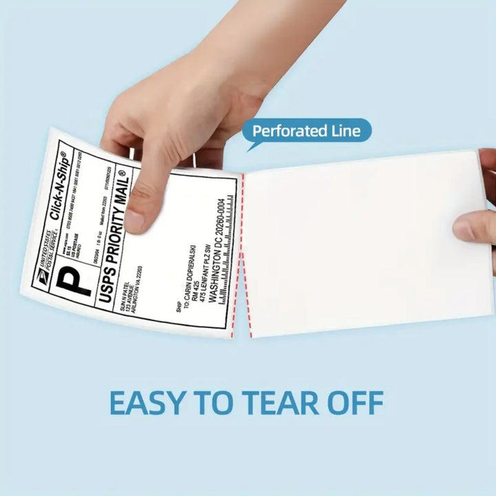 4x6 Inch Direct Thermal Address Labels, 2 Books, 1000 Labels