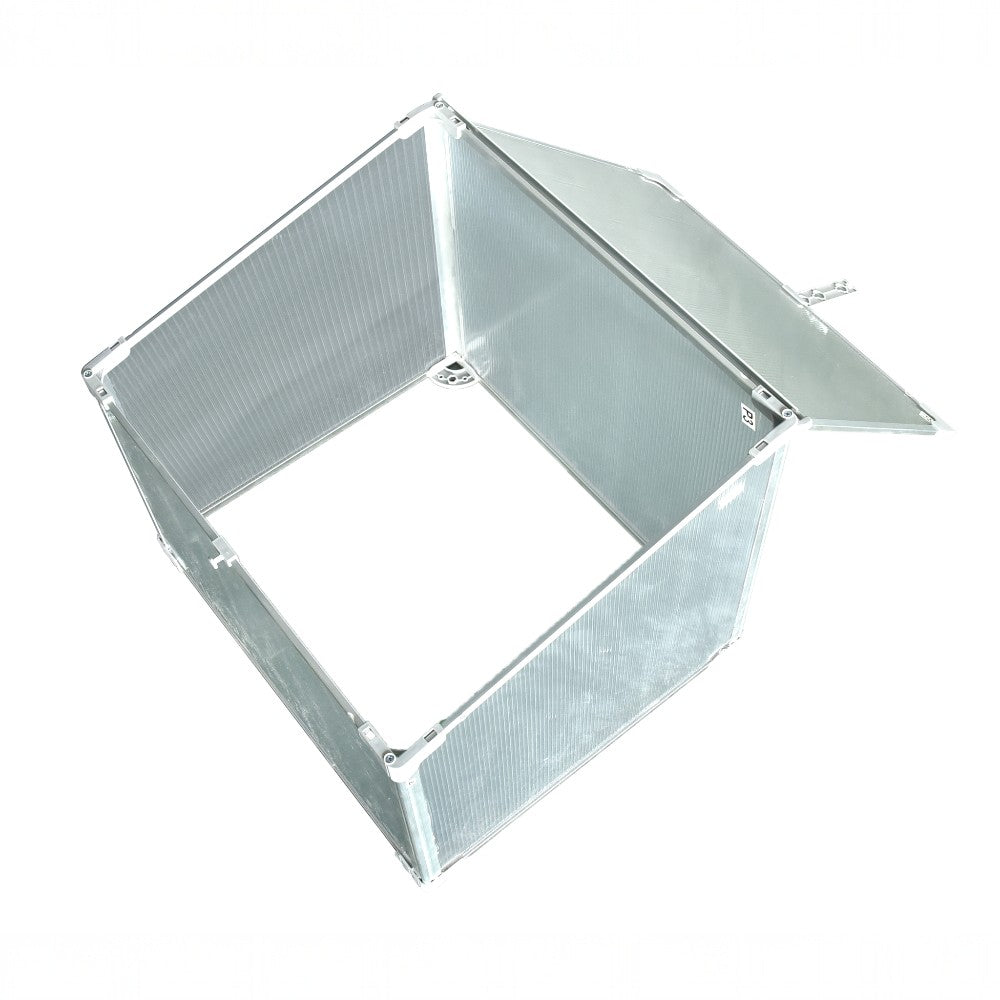 Mini Aluminum Frame Greenhouse with Roof Vent L60xW51xH51cm