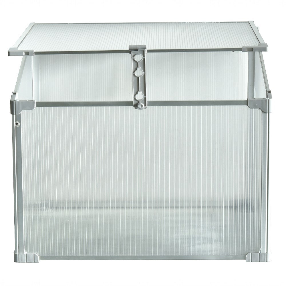 Mini Aluminum Frame Greenhouse with Roof Vent L60xW51xH51cm