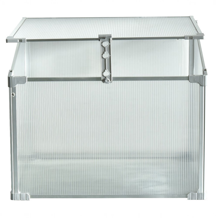 Mini Aluminum Frame Greenhouse with Roof Vent L60xW51xH51cm