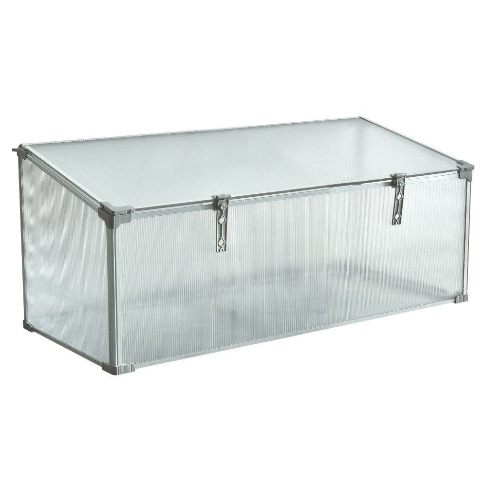 Mini Aluminum Frame Greenhouse with Roof Vent L120xW51xH51cm
