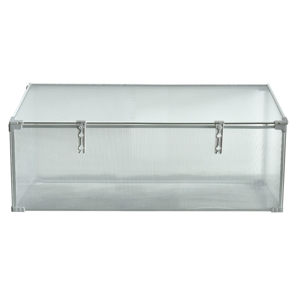 Mini Aluminum Frame Greenhouse with Roof Vent L120xW51xH51cm