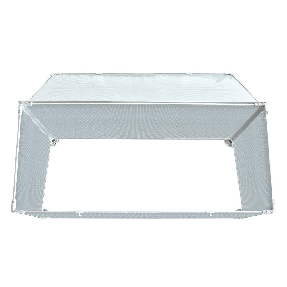 Mini Aluminum Frame Greenhouse with Roof Vent L120xW51xH51cm
