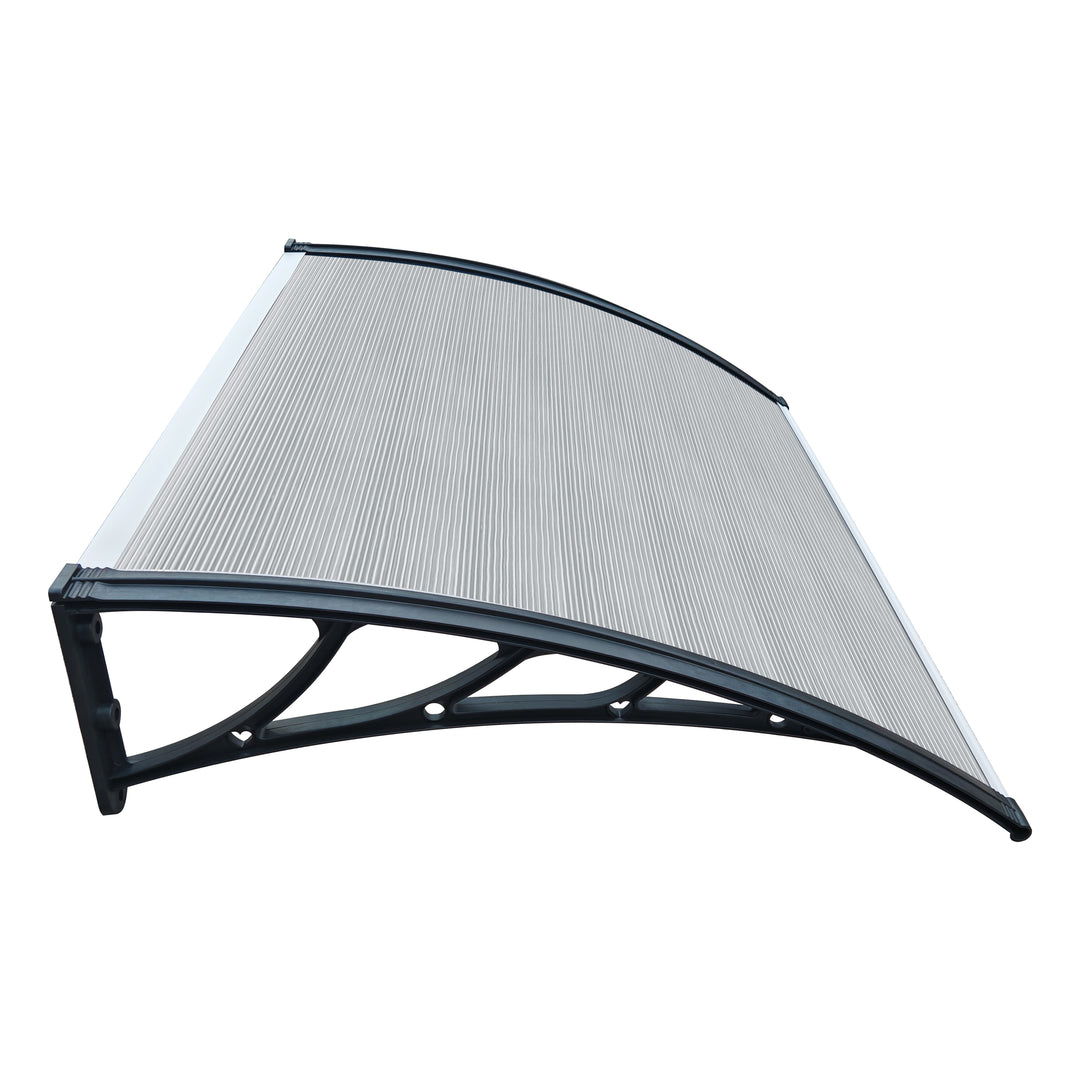 Door Awning Canopy 100x120cm _ Outdoor Front Door Window Rain Shelter