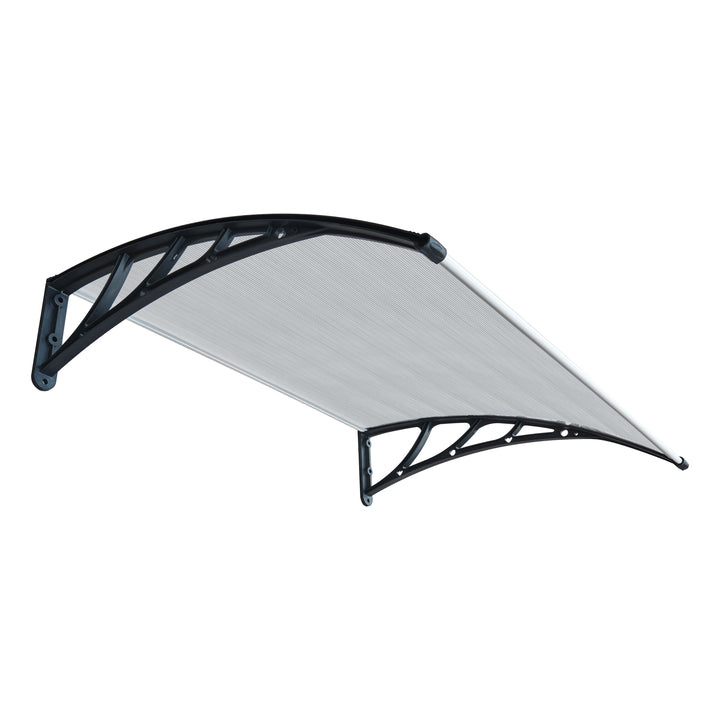 Door Awning Canopy 100x150cm _ Outdoor Front Door Window Rain Shelter
