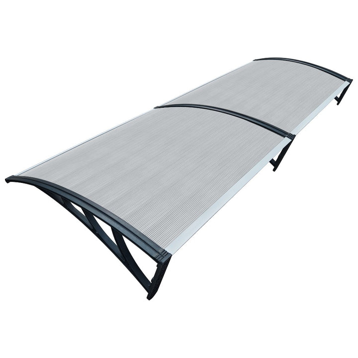 Door Awning Canopy 100x200cm _ Outdoor Front Door Window Rain Shelter