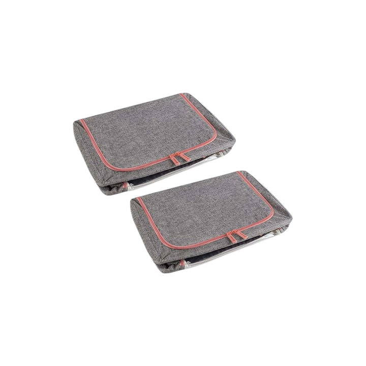 2PCS Foldable Steel Frame Clear Window Storage Bins Box-100L