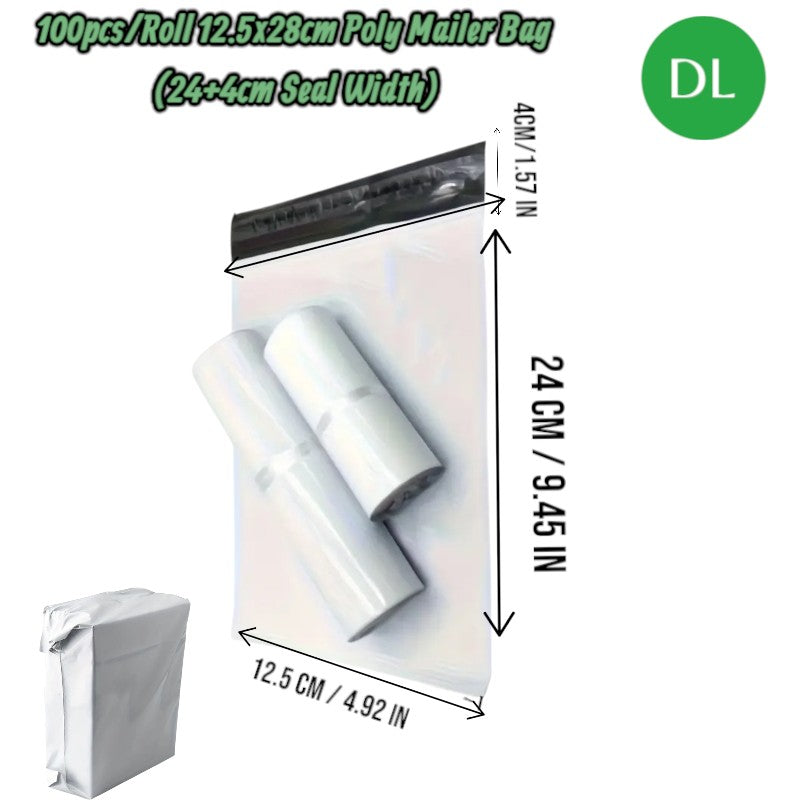100pcs DL Courier Bags 12.5_24cm