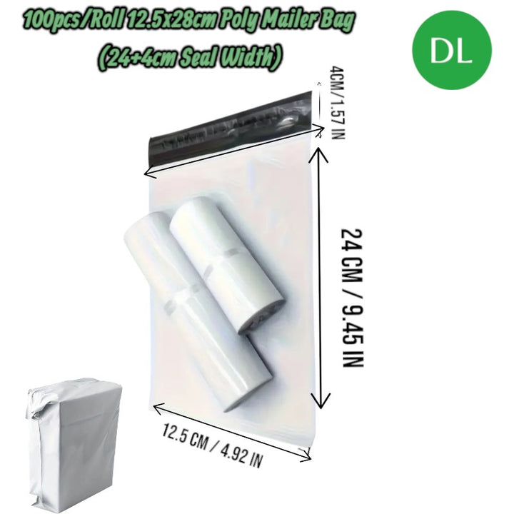 100pcs DL Courier Bags 12.5_24cm
