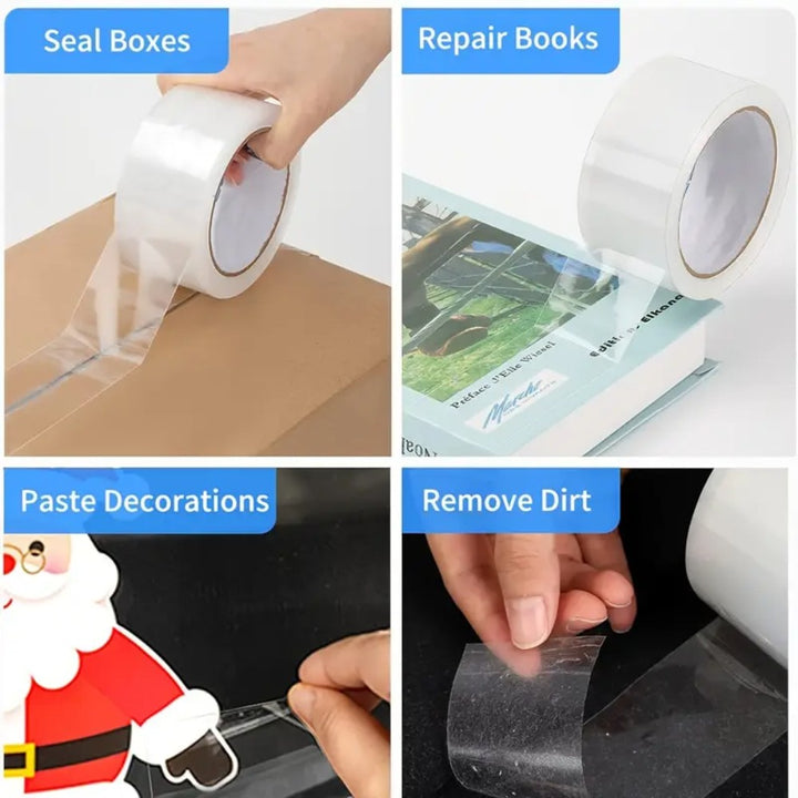 Packing Sealing Tape 112m Roll 6 Pack _ Transparent