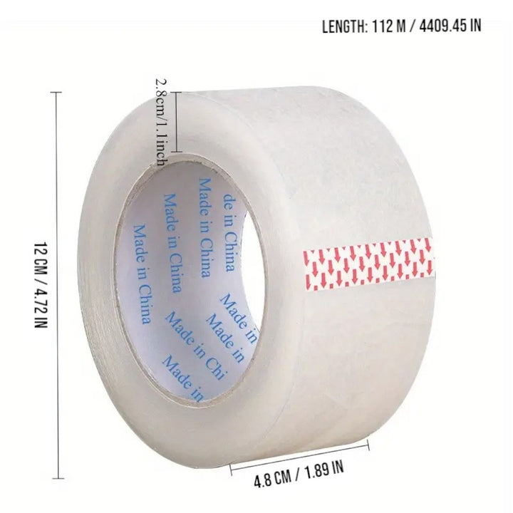 Packing Sealing Tape 112m Roll 6 Pack _ Transparent