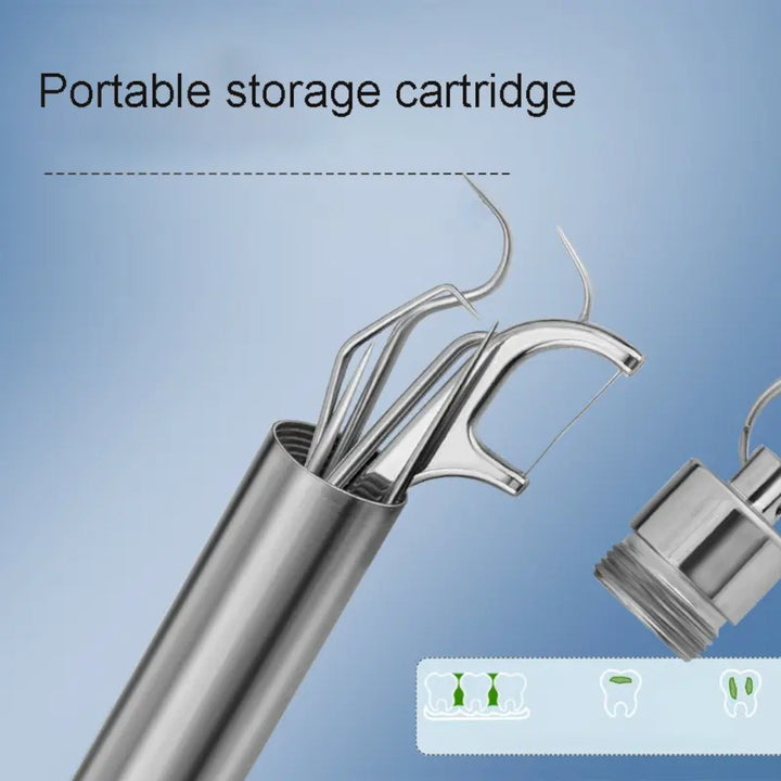 7 Pcs Reusable Titanium Toothpick Set