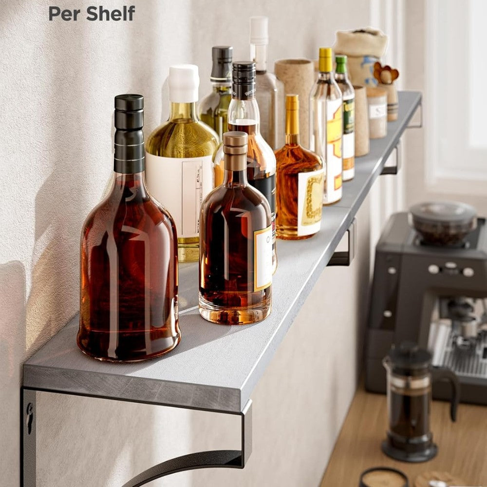 Floating Shelves Wall Mounted Set of 3-Grey