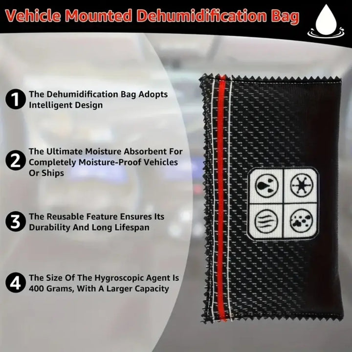 2 Pack Reusable Dehumidifier Bags with Humidity Indicator Moisture Absorber
