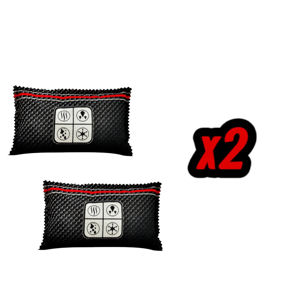2 Pack Reusable Dehumidifier Bags with Humidity Indicator Moisture Absorber