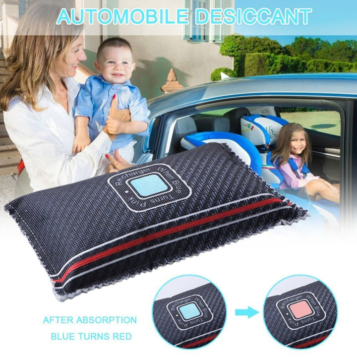 2 Pack Reusable Dehumidifier Bags with Humidity Indicator Moisture Absorber