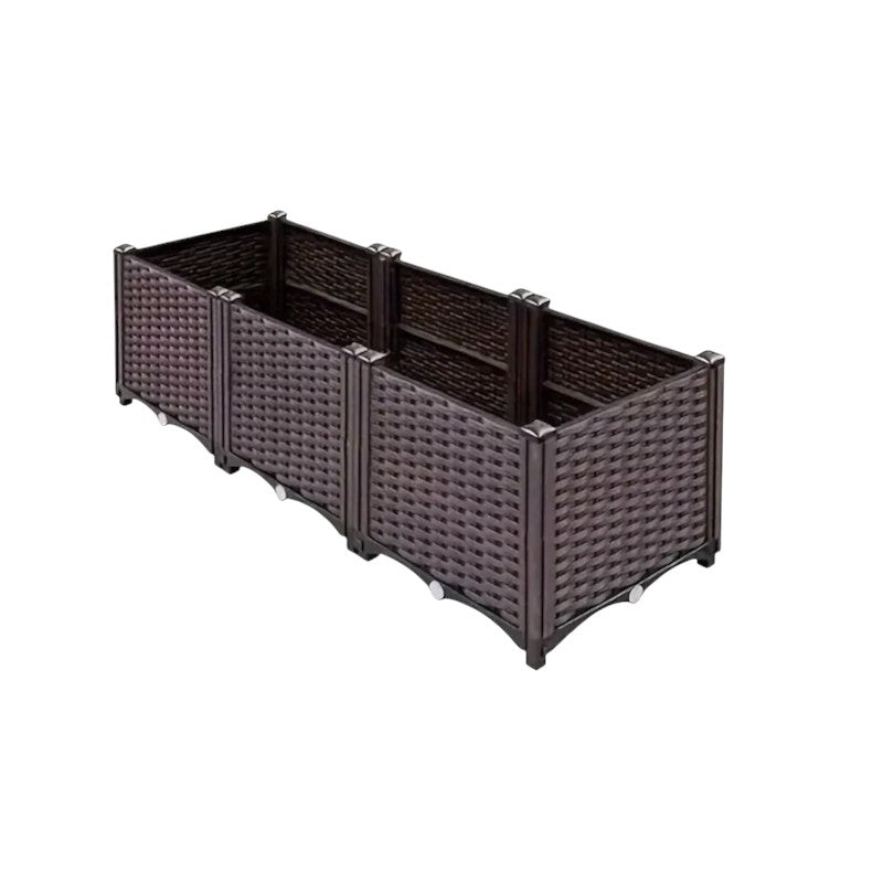 Customizable DIY Stackable Garden Planter Box - Triple Unit