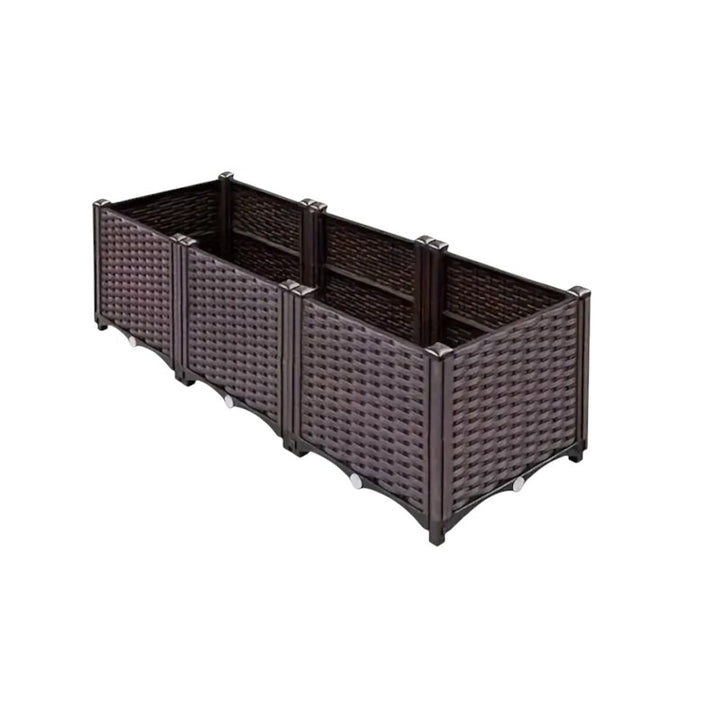 Customizable DIY Stackable Garden Planter Box - Triple Unit