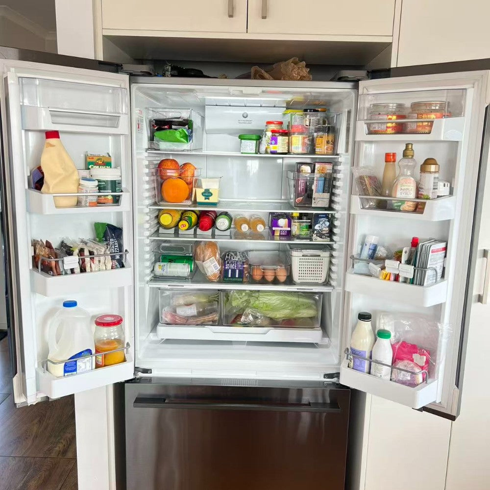 4-Pack Refrigerator Organizer Bins with Lids