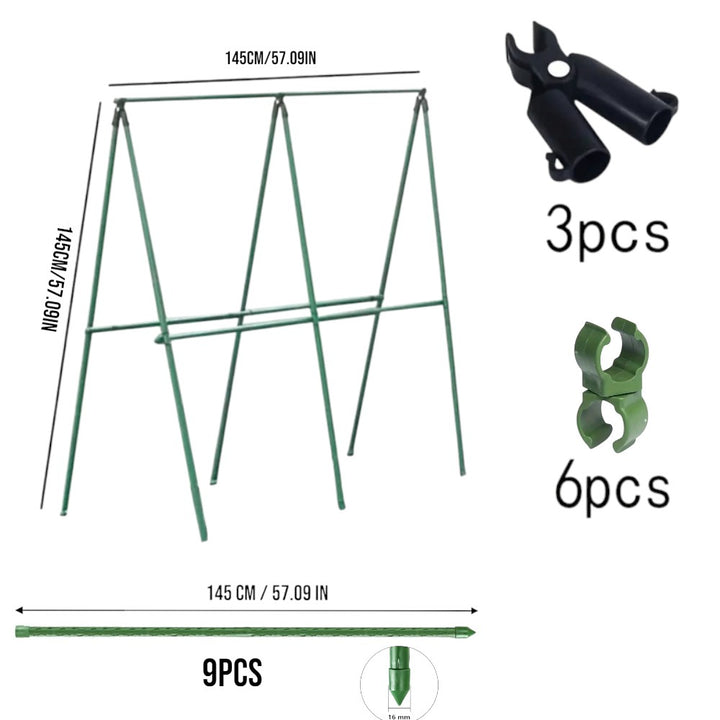 A Frame 16mm Garden Climbing Support Trellis Set