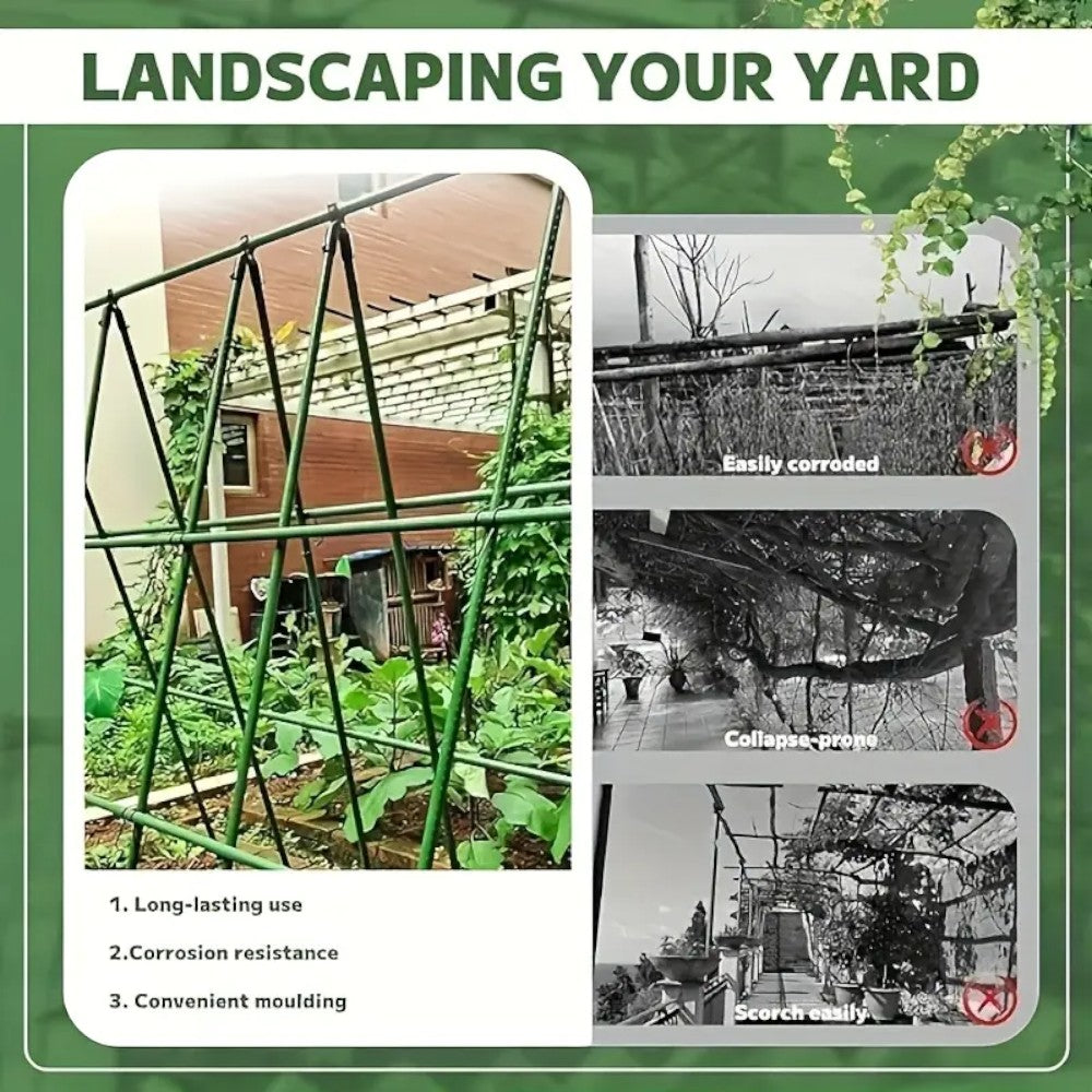 A Frame 16mm Garden Climbing Support Trellis Set