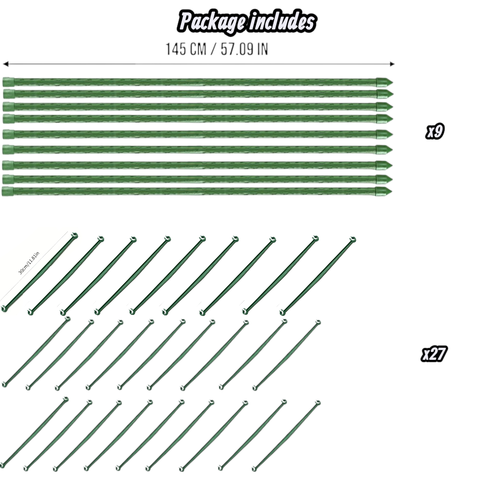 3Pack 16MM Garden Tomato Cage Garden Plant Stakes