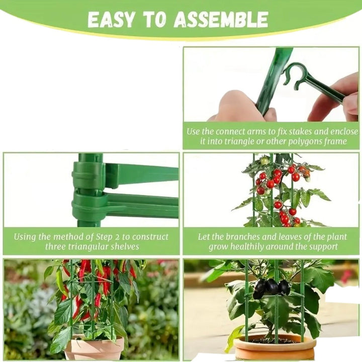 3Pack 16MM Garden Tomato Cage Garden Plant Stakes