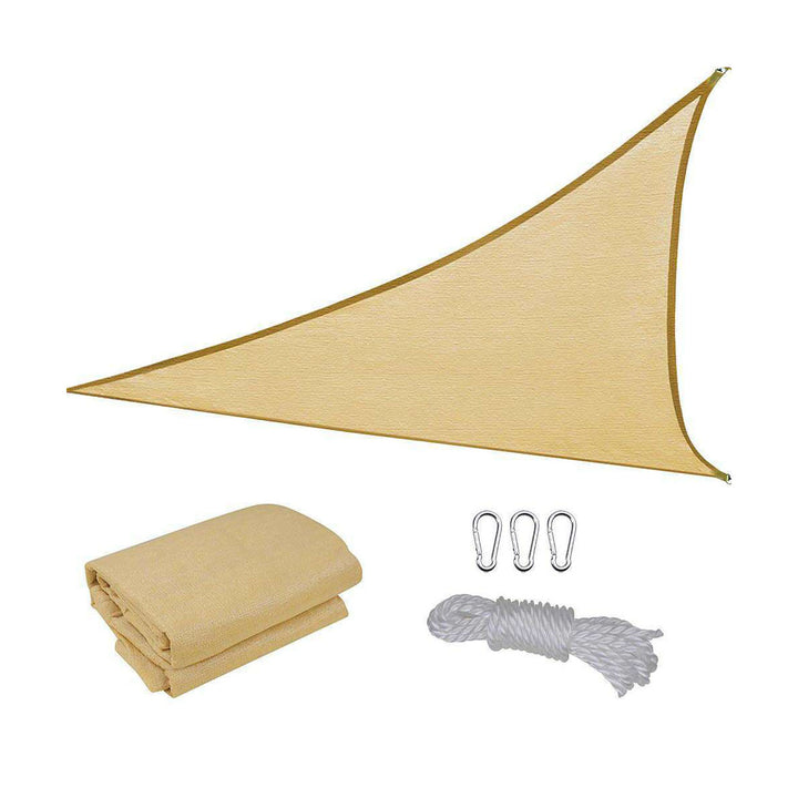 3.6 X 3.6 X 3.6M Triangle Sun Shade Sail-Sand