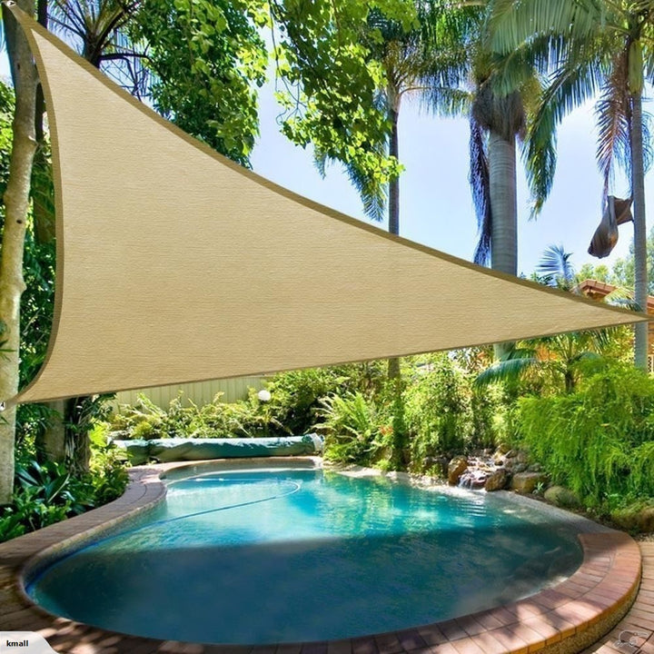 3.6 X 3.6 X 3.6M Triangle Sun Shade Sail-Sand