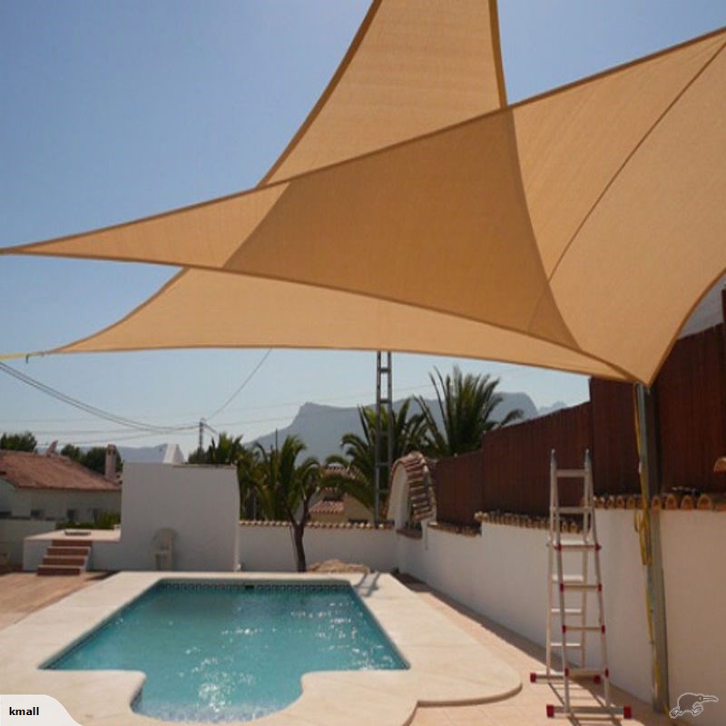 3.6 X 3.6 X 3.6M Triangle Sun Shade Sail-Sand