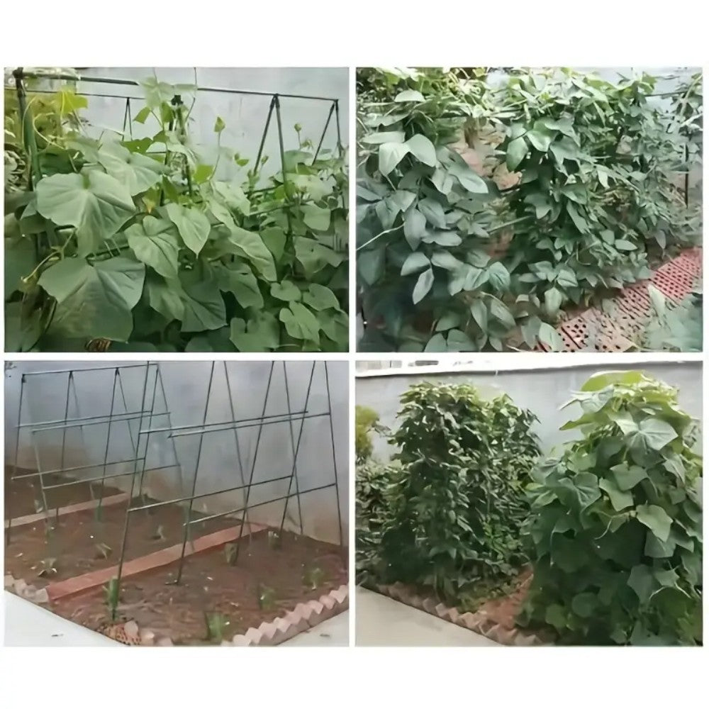 10pcs 16mm×150CM Plastic Coated Metal Garden Stakes