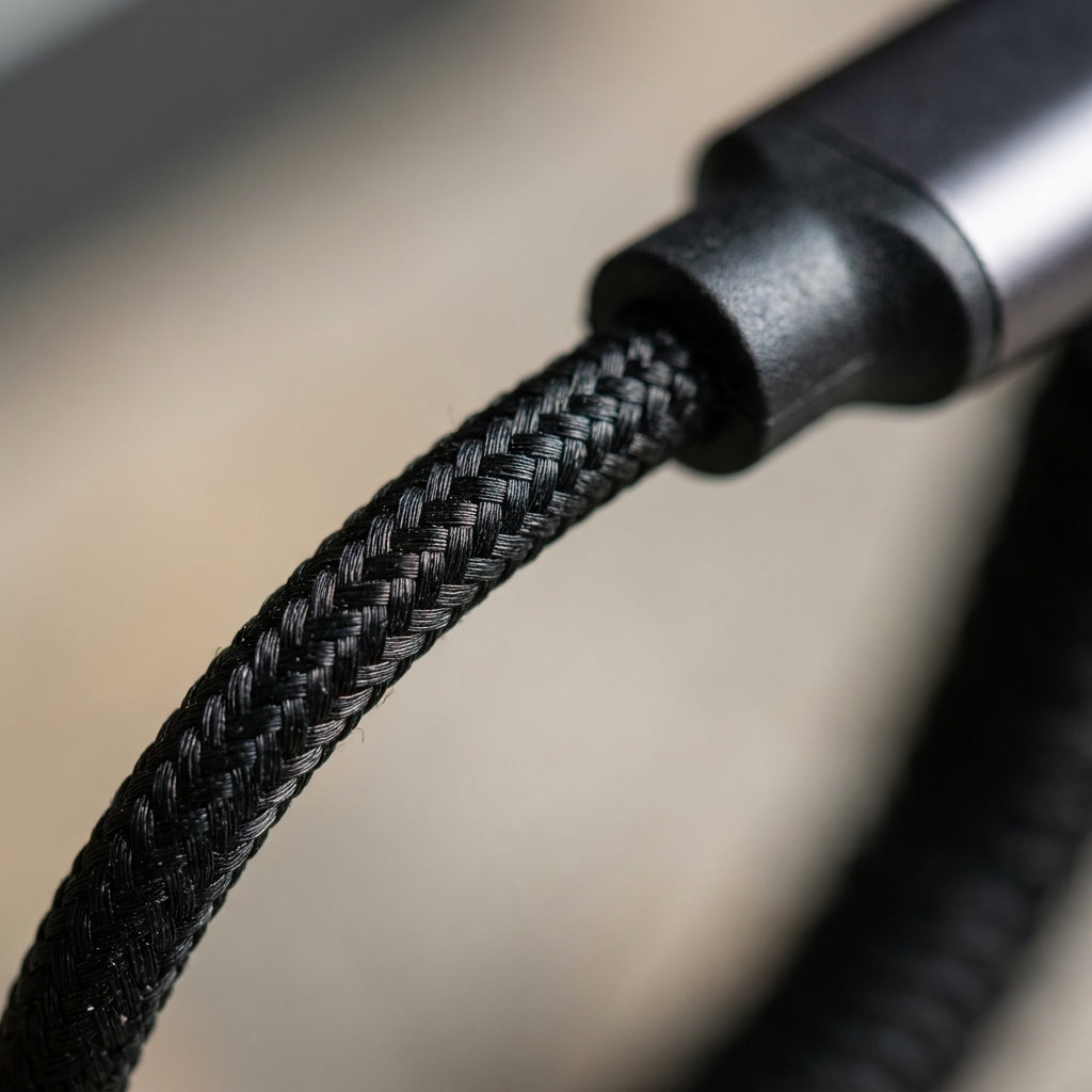 2 Pack Magnetic Auto Coiling USB-C to USB-C Charging Cable 100cm - Black
