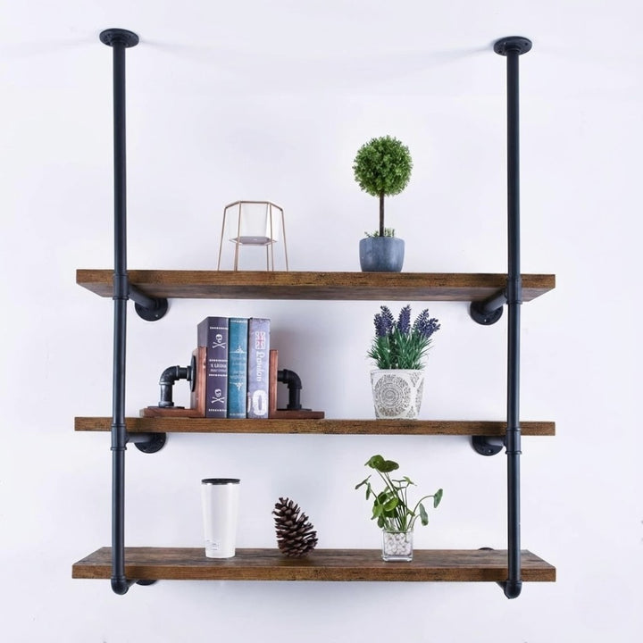 3 Tier DIY Industrial Pipe Shelf 60CM
